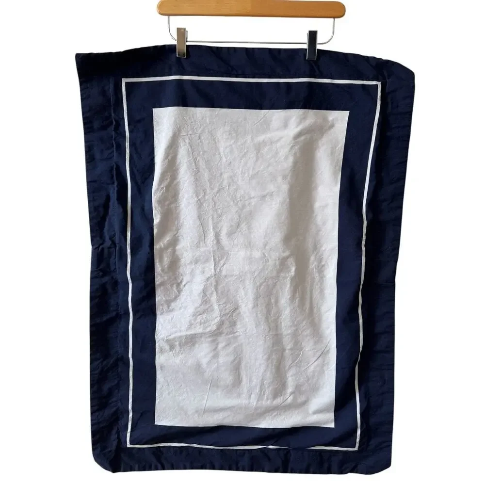 Kate Spade Standard Queen Sham Navy White